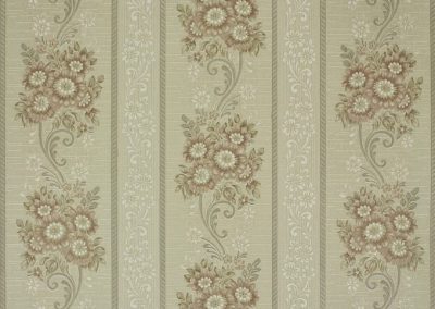 1940's Floral Stripe