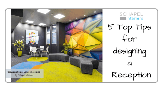 5 Top Tips for designing a reception
